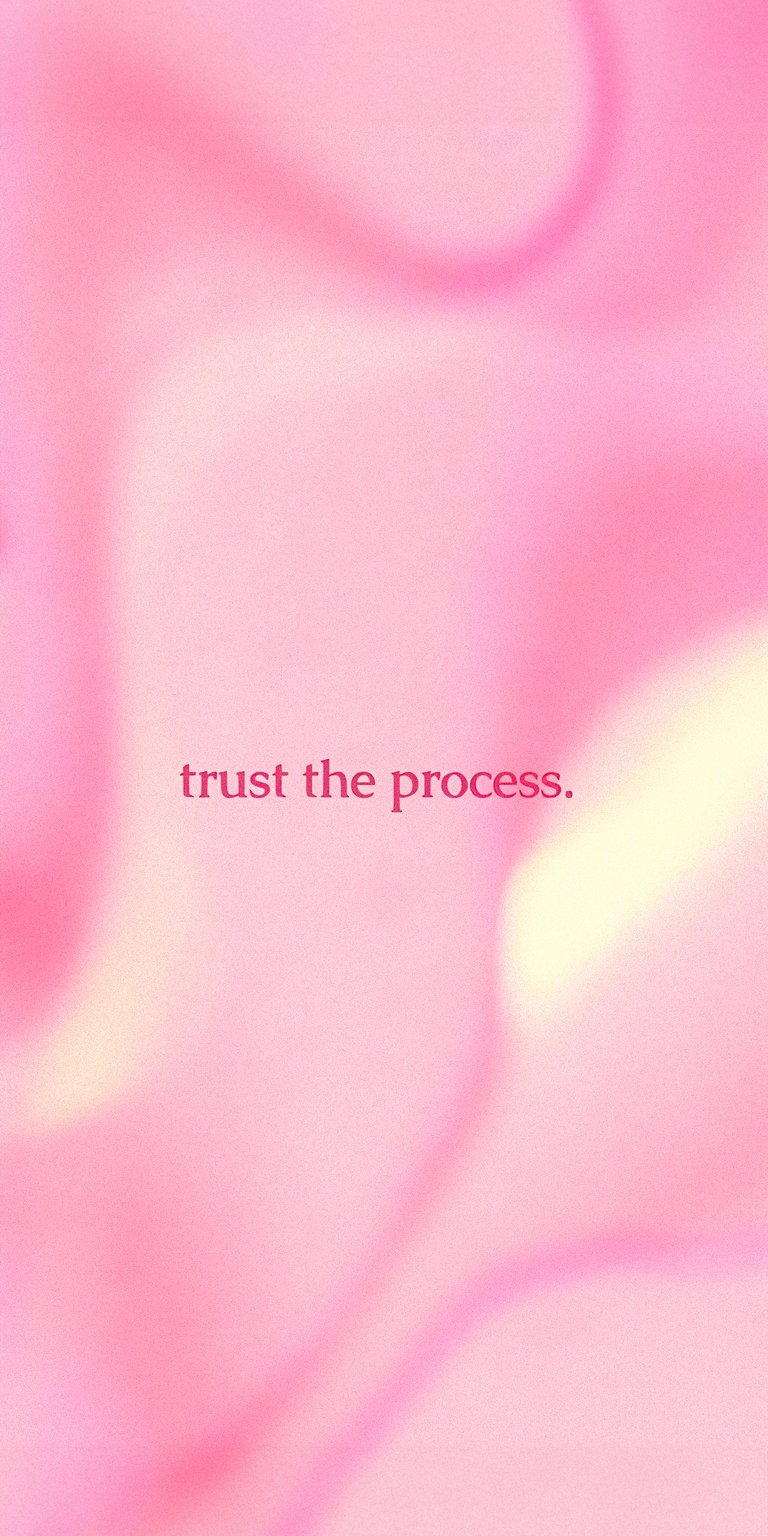 Pink swirl aesthetic color trust the process wallpaper
