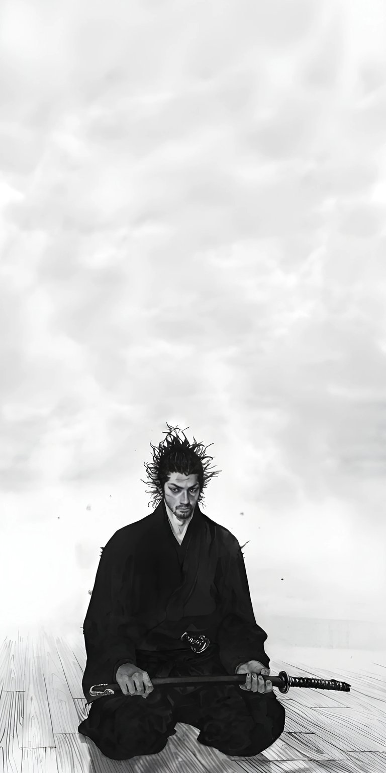 Miyamoto Musashi samurai iPhone wallpaper HD