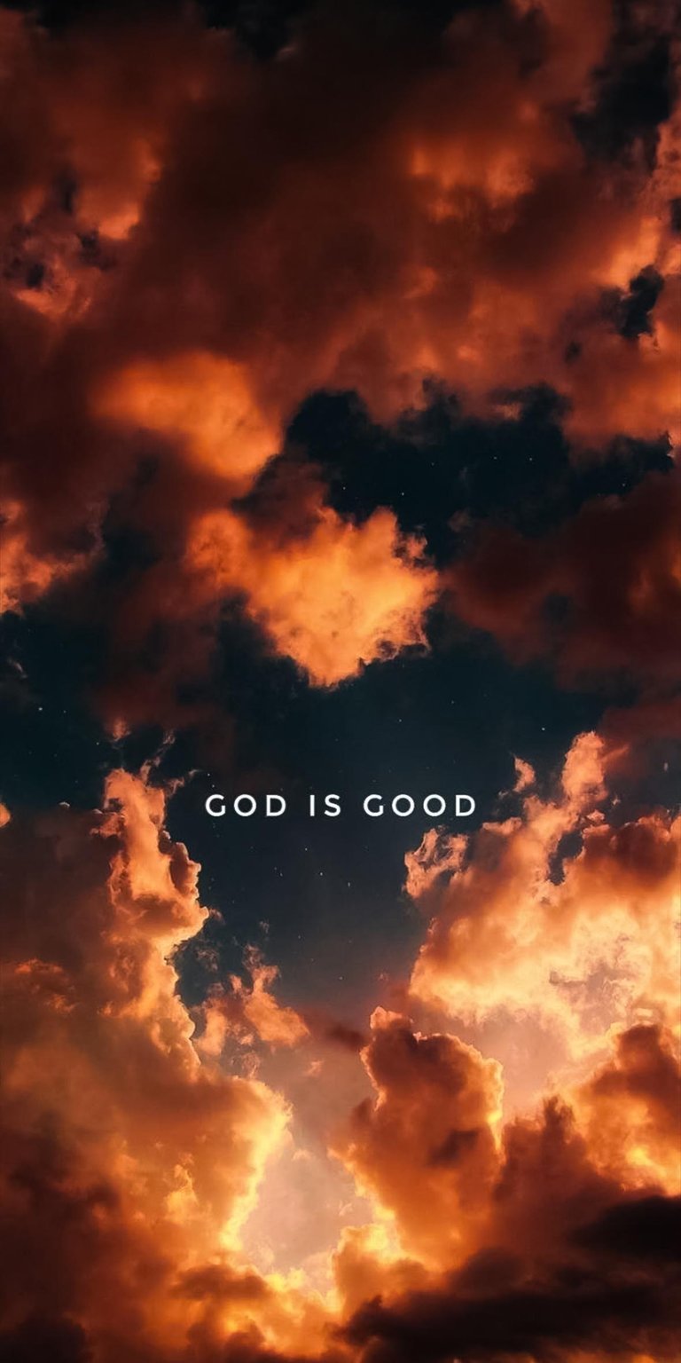 God is good sky view wallpaper for phone 4K