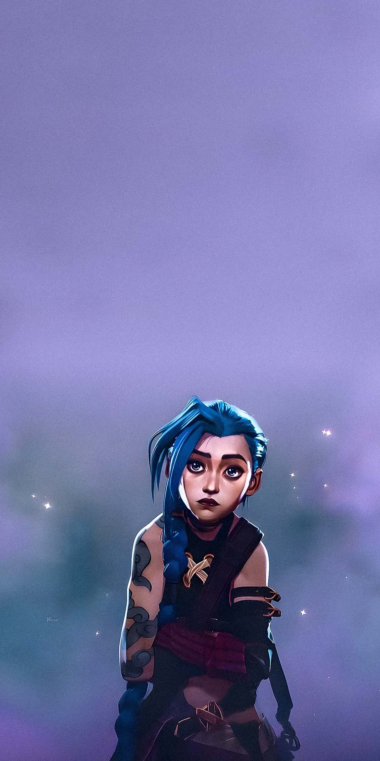 Arcane Jinx Character Wallpaper for Phone