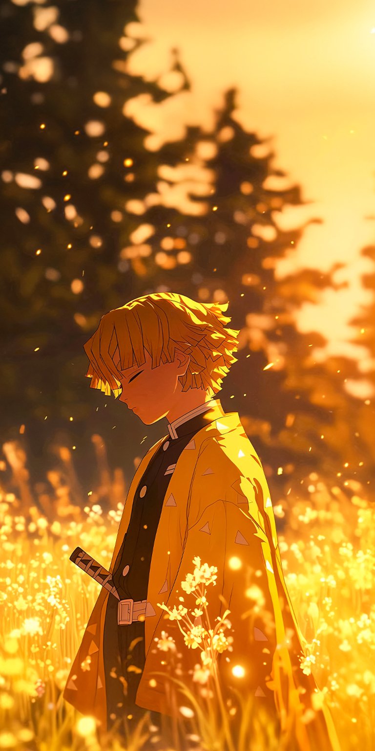 Zenitsu Agatsuma wallpaper iPhone 4K