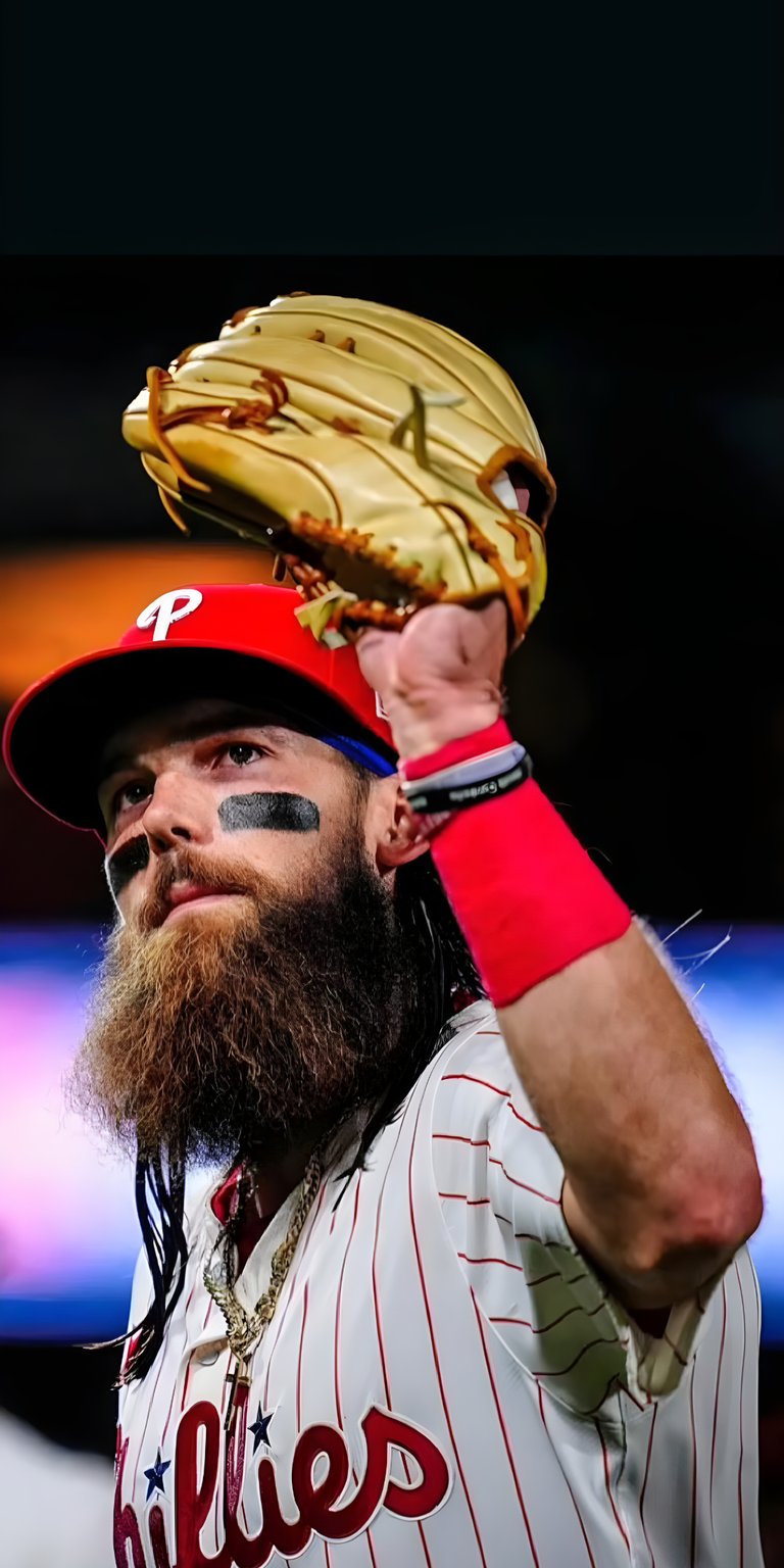 Brandon Marsh wearing baseball glove wallpaper iPhone