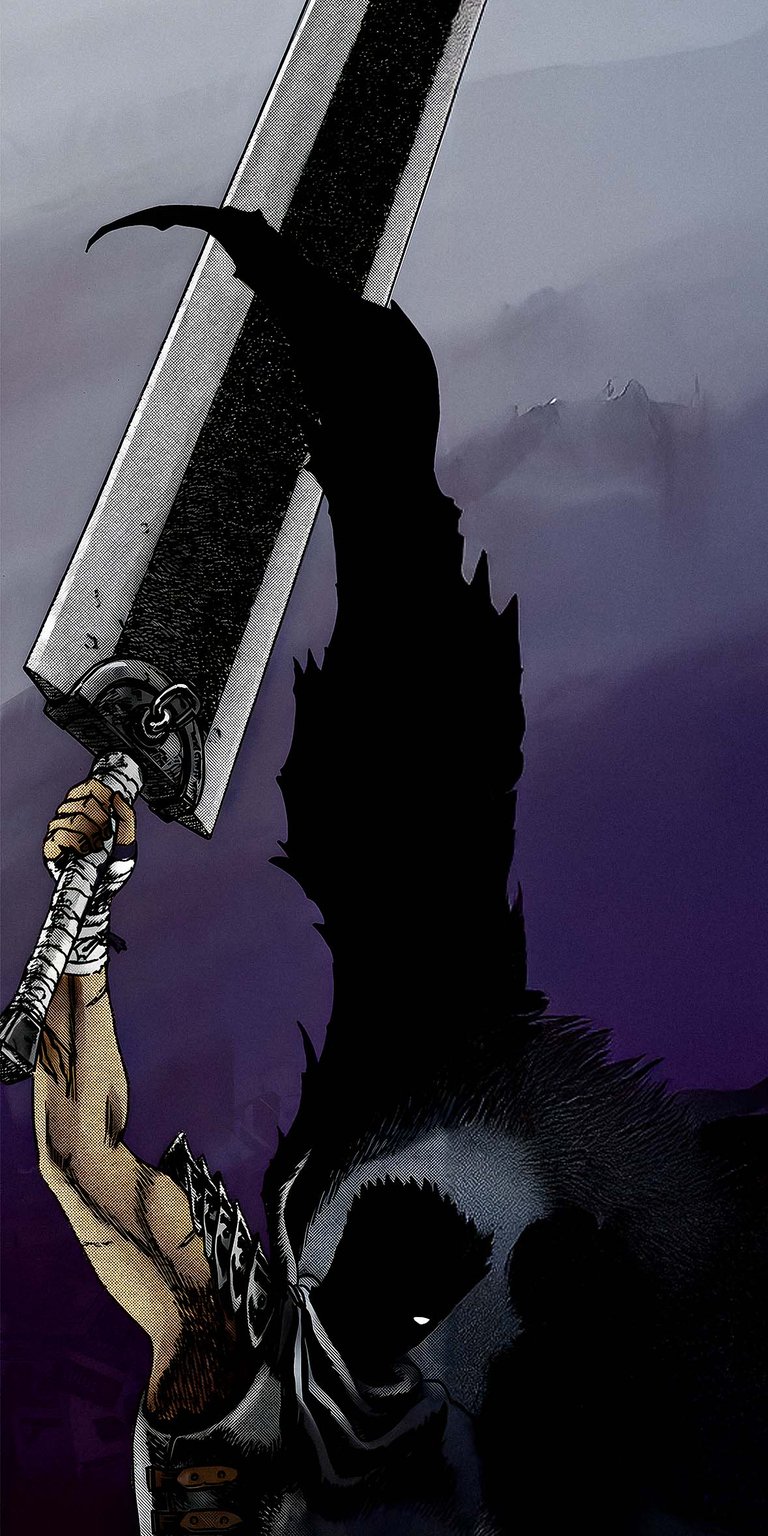 Guts raising his sword wallpaper HD iOS