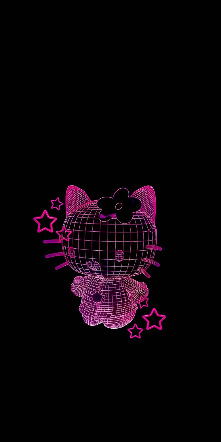 Hello kitty 3D dark wallpaper HD iPhone