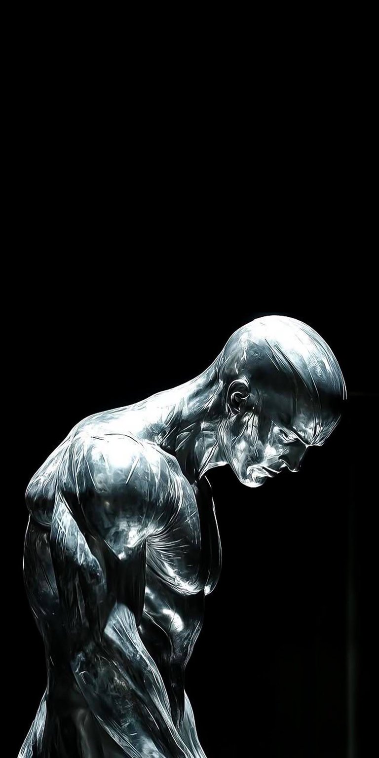 Silver Surfer in space iPhone Wallpaper 4K
