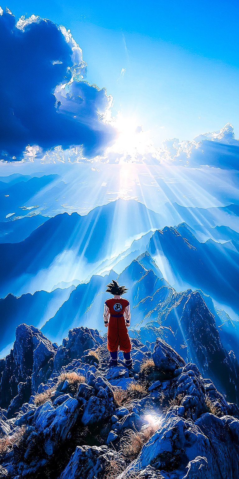 Goku Animated HDR wallpaper iPhone 4K