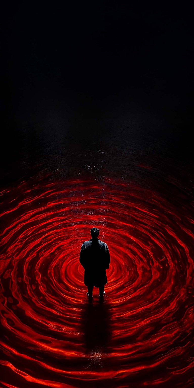 Red water droplets iOS wallpaper HD