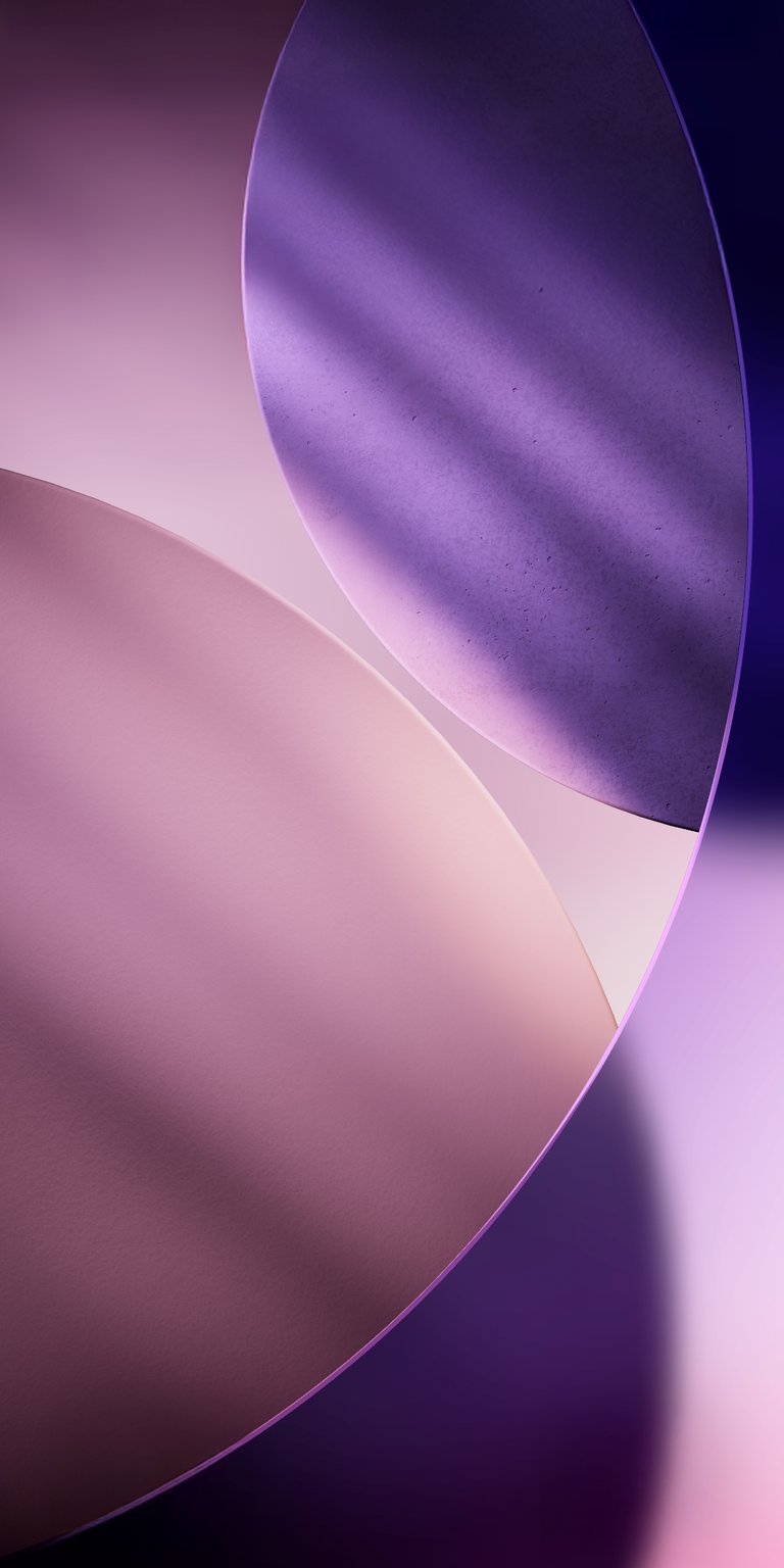 Get this stunning abstract wallpaper for your iPhone in beautiful 4K resolution. This wallpaper features a harmonious blend of purple and pink tones, highlighted by delicate shadows and curved geometric shapes.