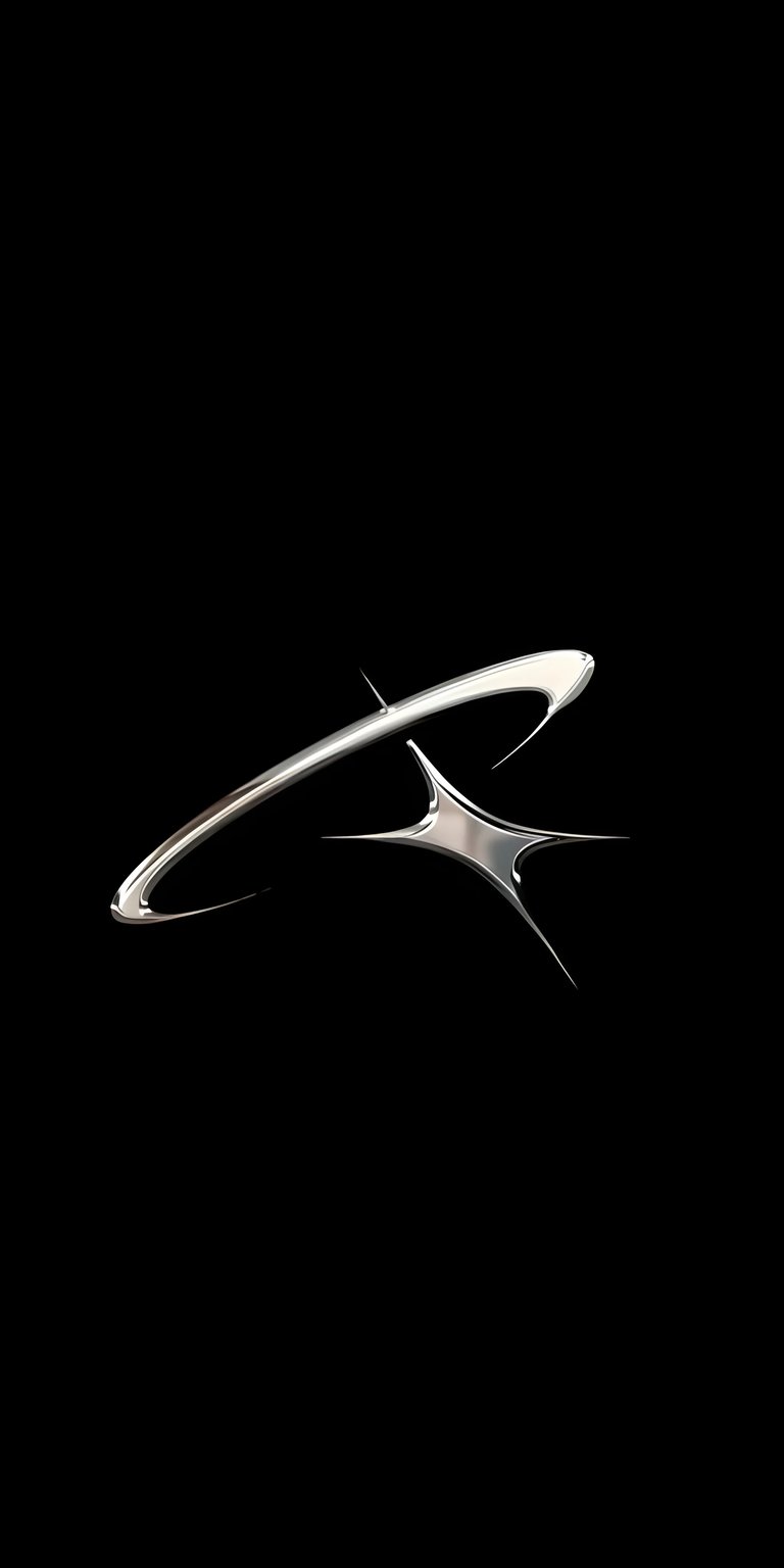 Chrome shining logo iOS wallpaper HD