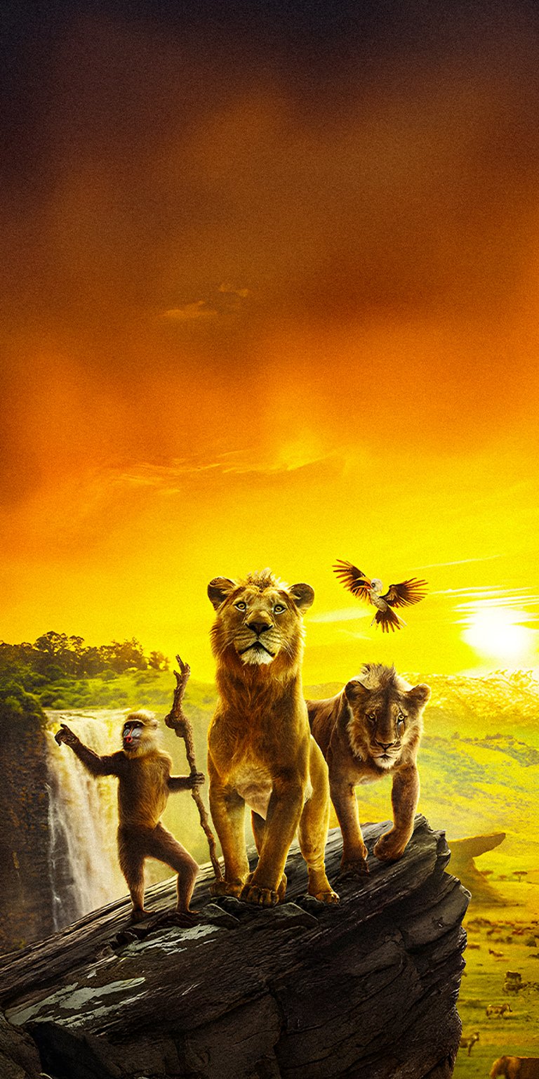 The Lion King characters in one photo poster wallpaper 4k
