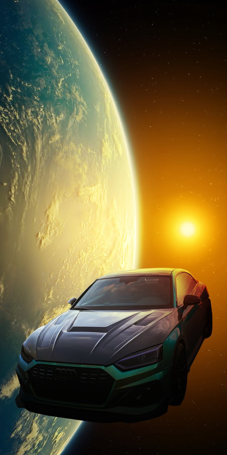 A5 in space wallpaper for iPhone