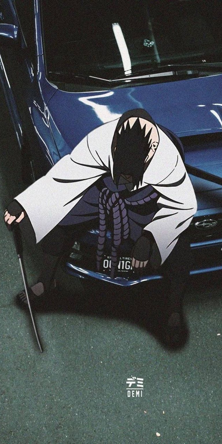 Uchiha Sasuke & subaru sti wallpaper iPhone