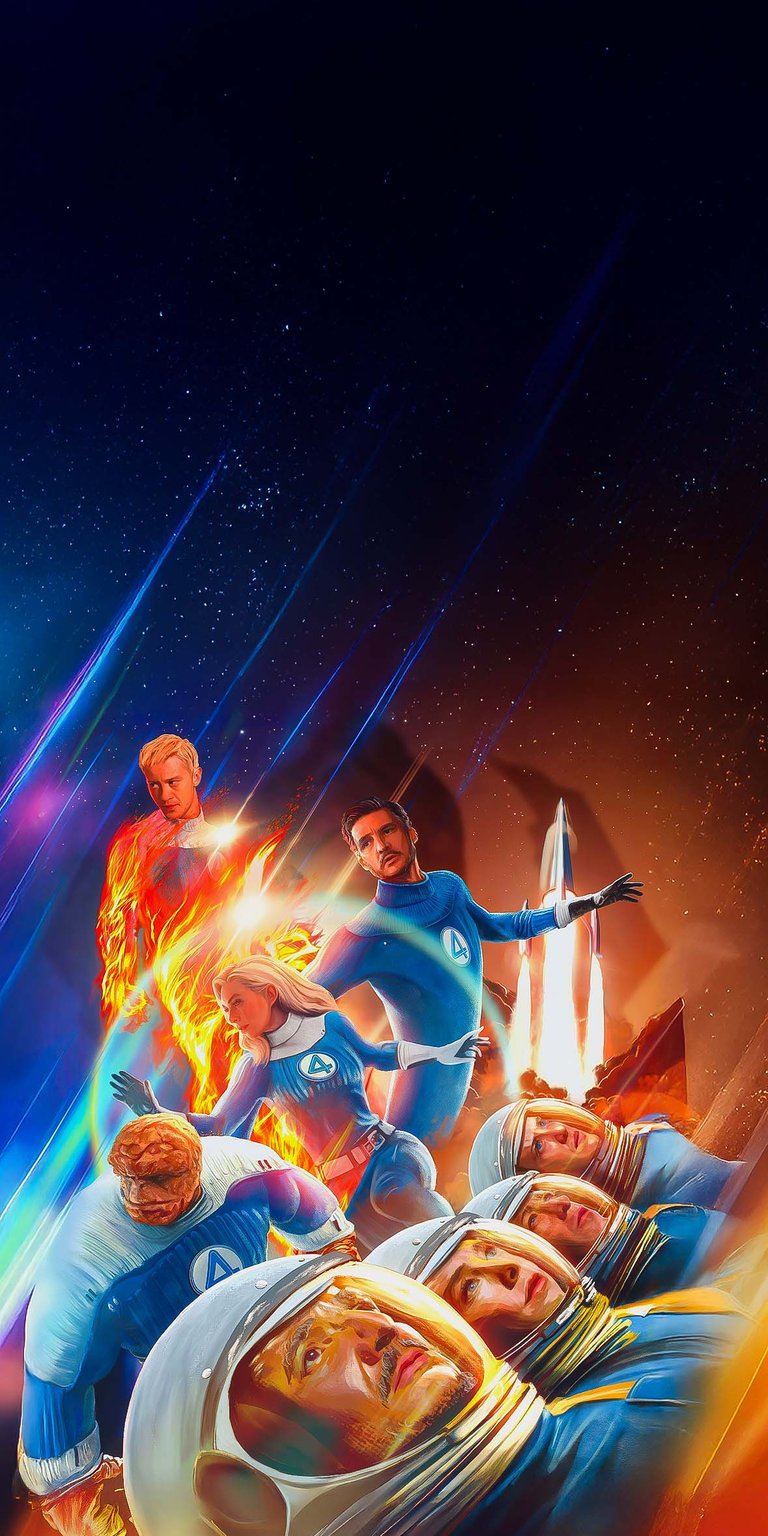 Fantastic 4 poster art iPhone wallpaper HD