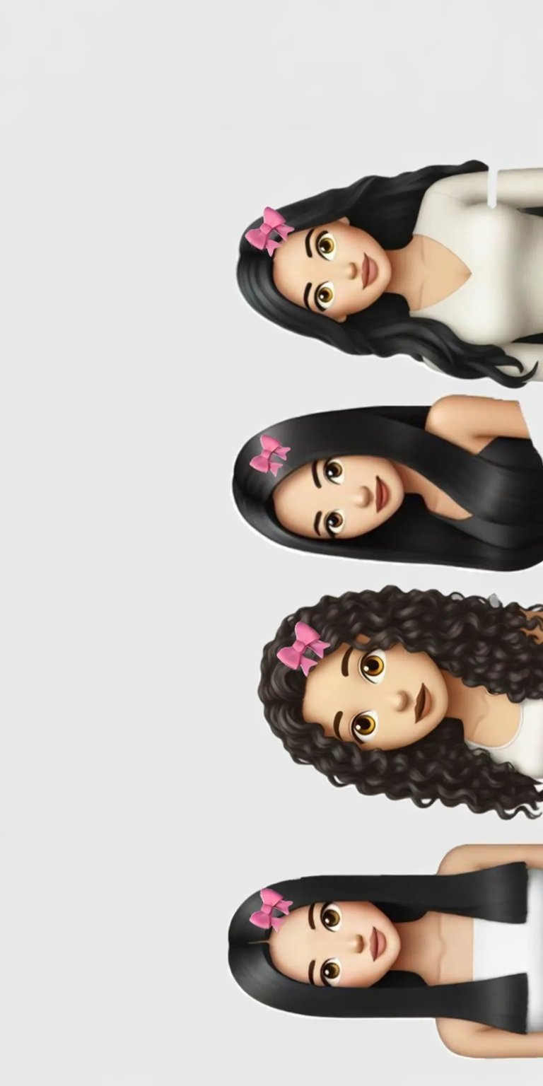 Girls Memoji wallpaper iPhone 4K