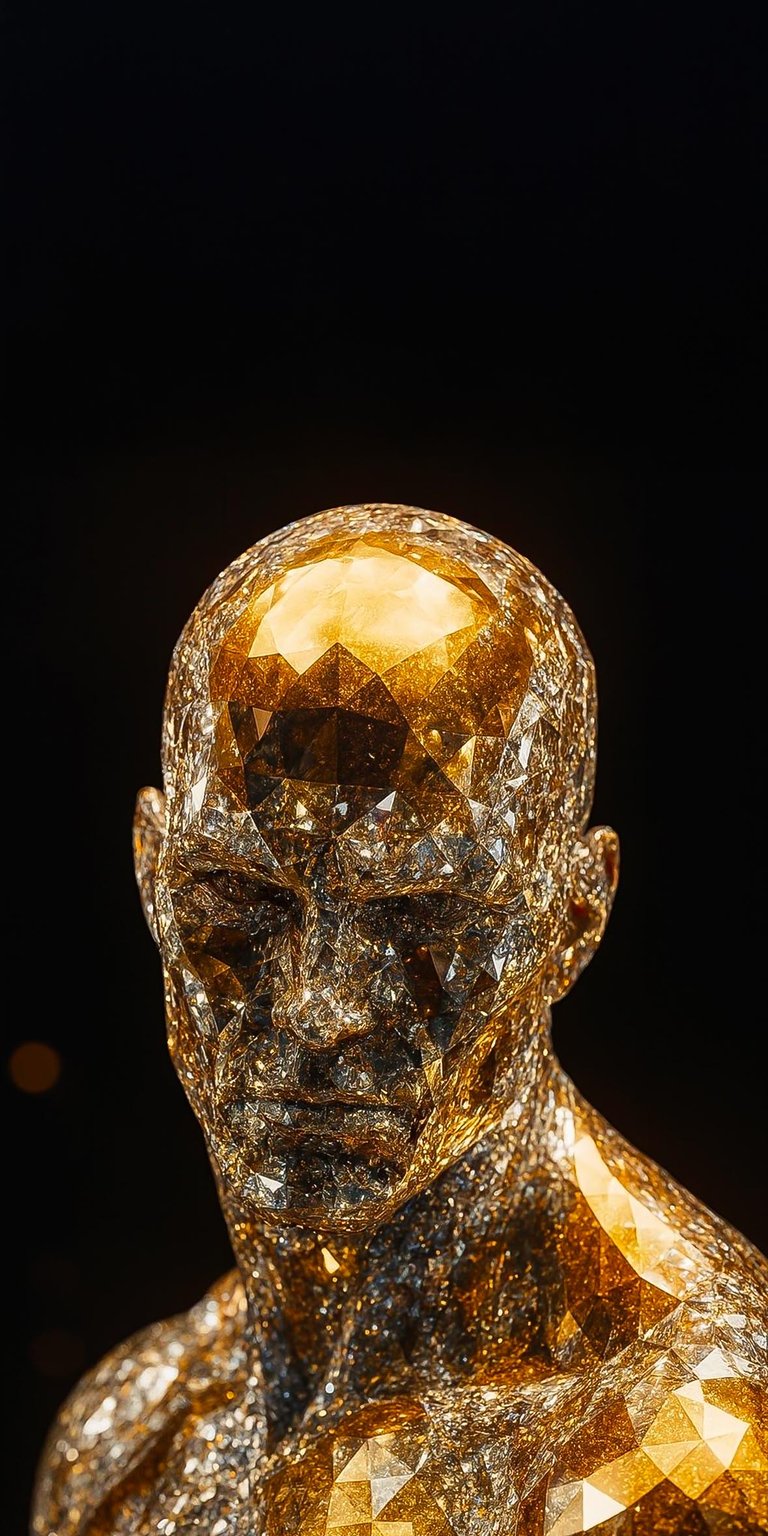 Decorate your device with this gold diamond Surfer iPhone wallpaper 4K