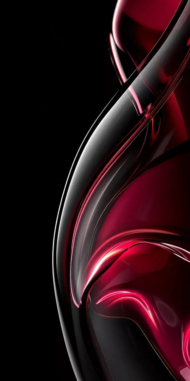 Dark abstract red and black liquid glass wallpaper for iPhone HD