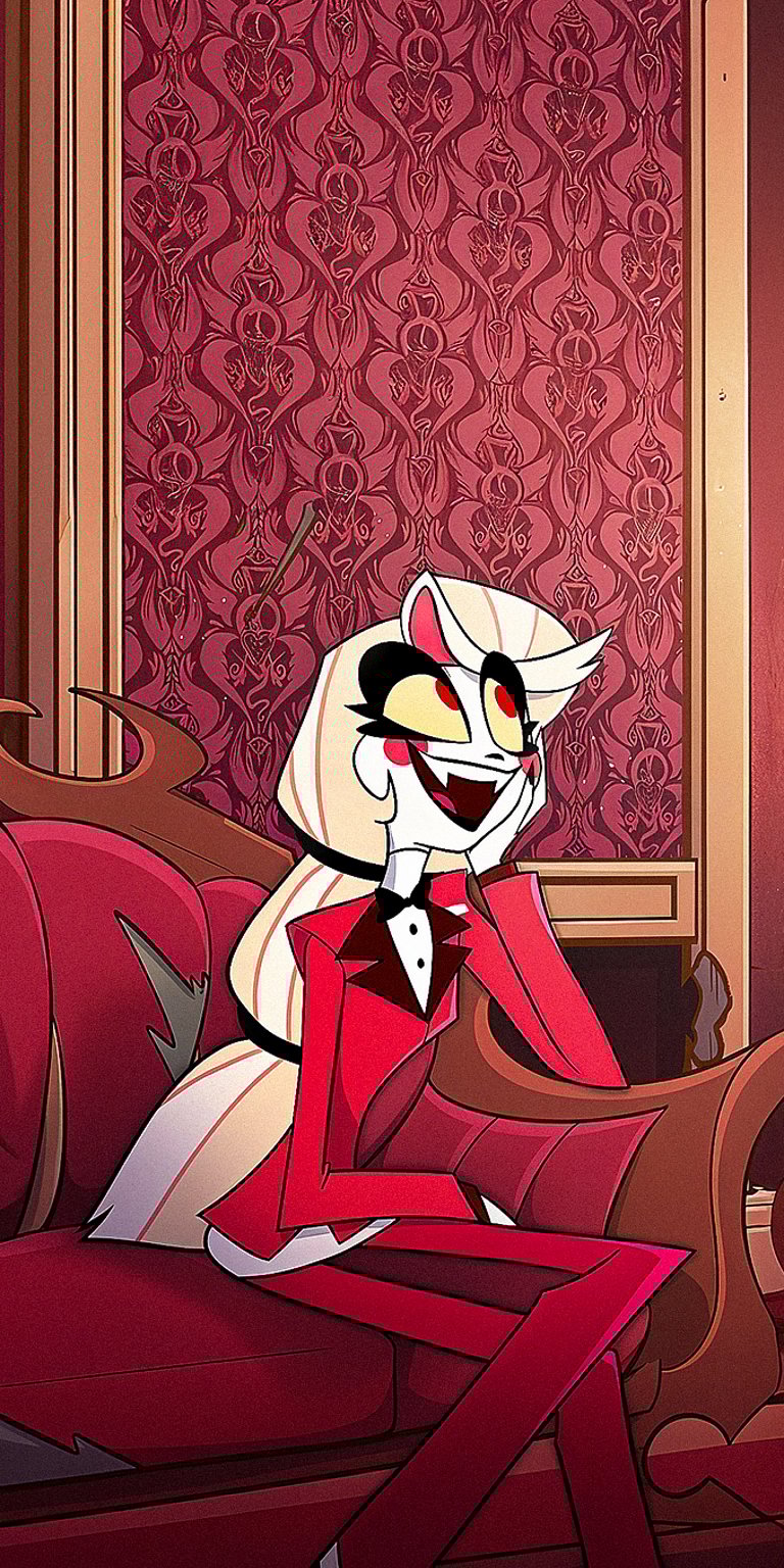 Vaggie laughing wallpaper iPhone 4K