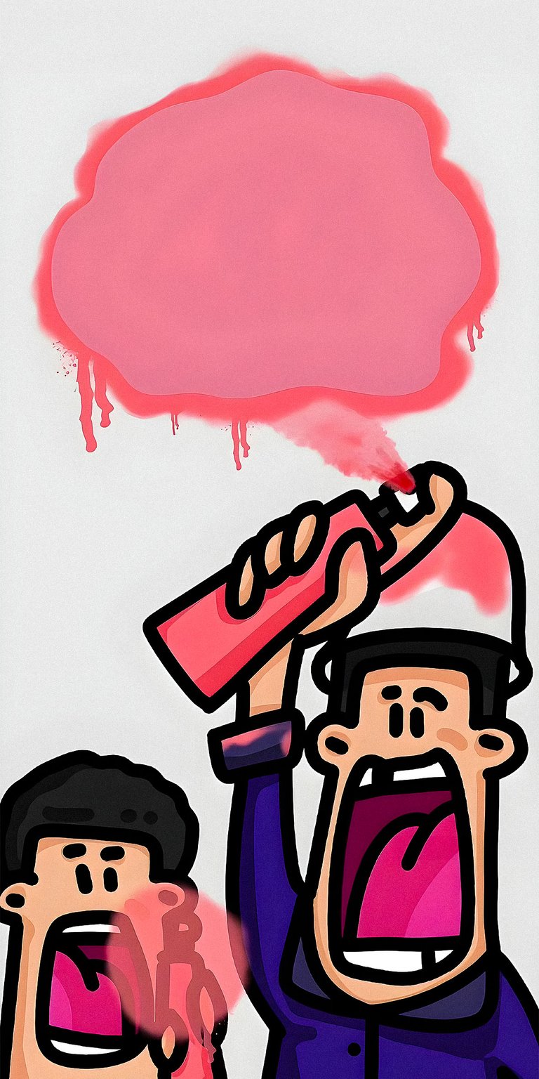 Funny lockscreen cartoon spray paint wallpaper iPhone