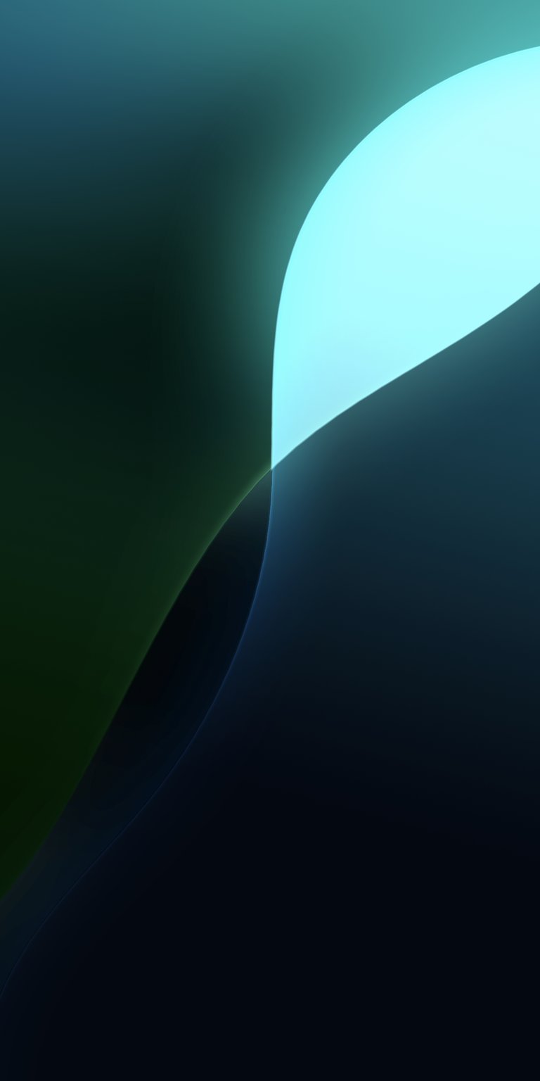 blue image green color light curve wave ios 18 iphone lockscreen