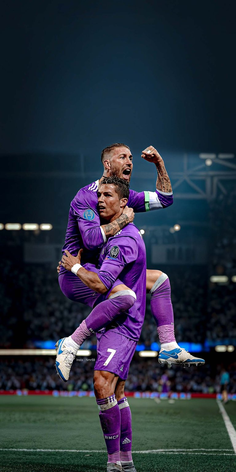 Cristiano Ronaldo celebrates after goal wallpaper iOS