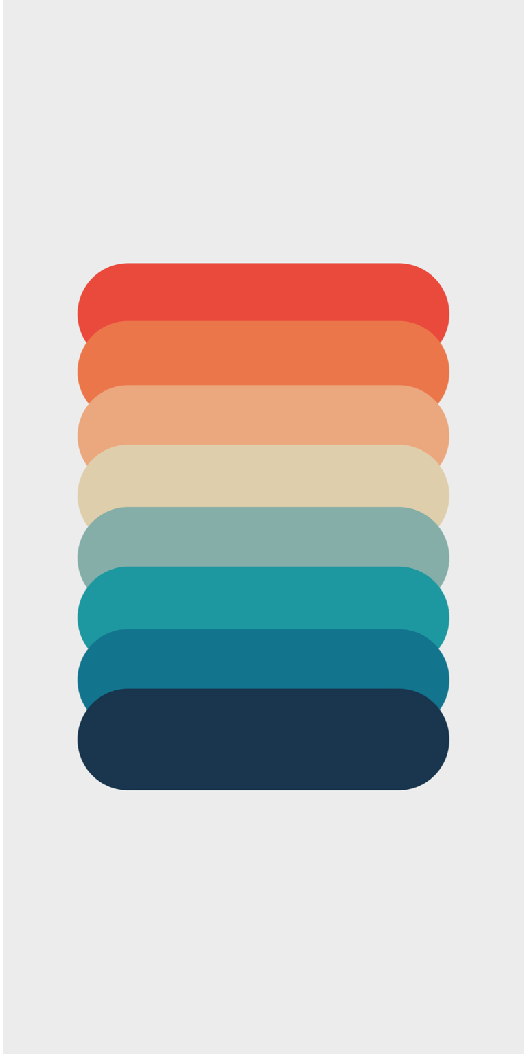 Red to blue color palette iPhone wallpaper 4K