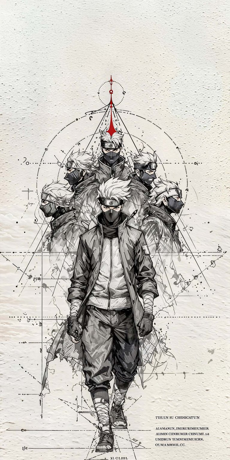 Kakashi Hatake art iPhone wallpaper HD