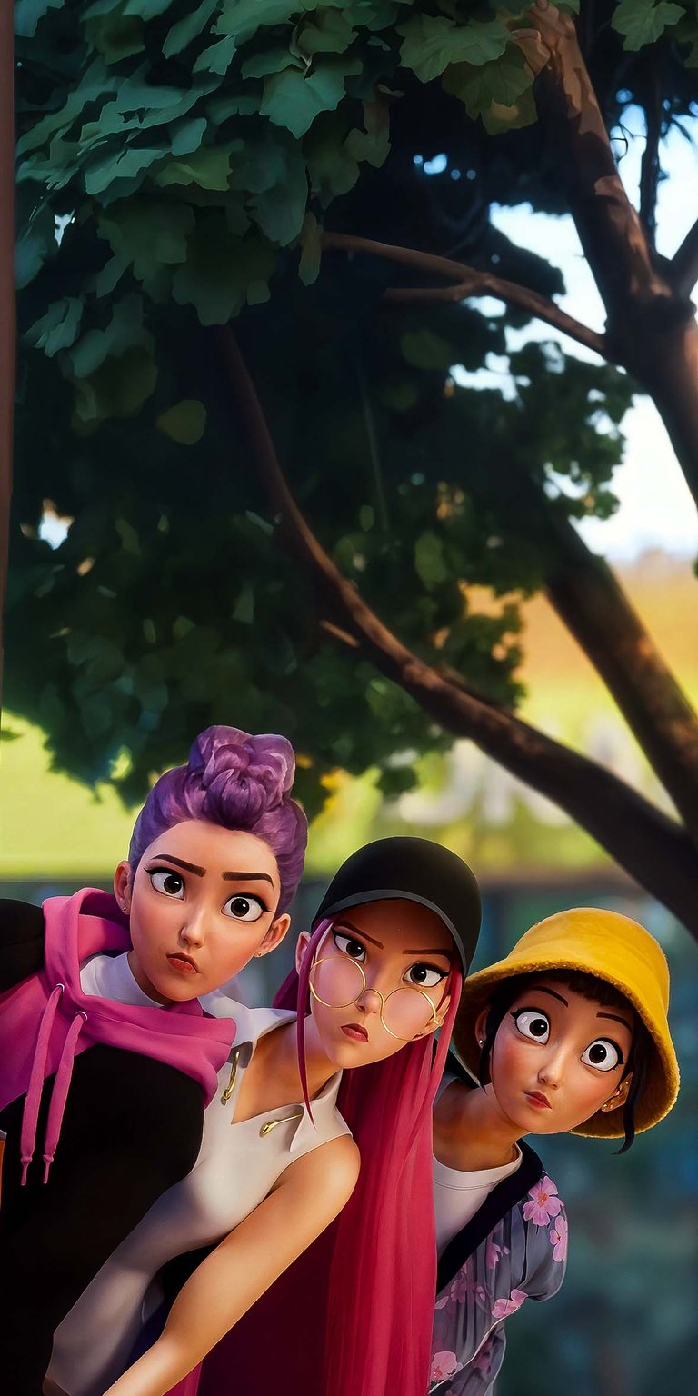 Zoey, Mira  and Rumi iPhone wallpaper 4K