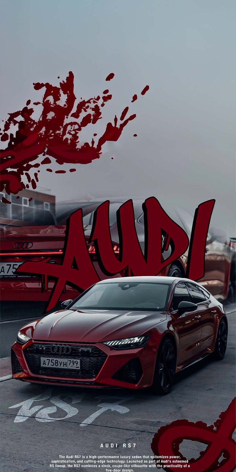 RS7 red wallpaper for iPhone HD