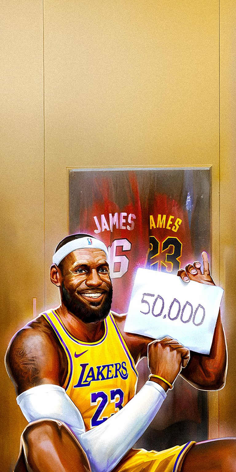 Lebron 50K points NBA wallpapers for iPhone