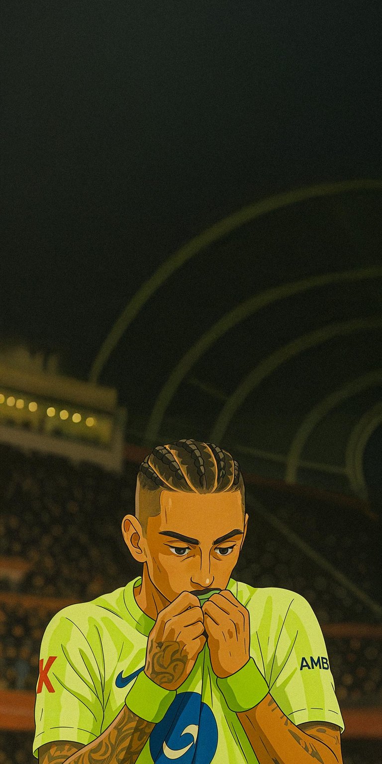 Raphinha Ghibli Art Wallpaper HD iPhone