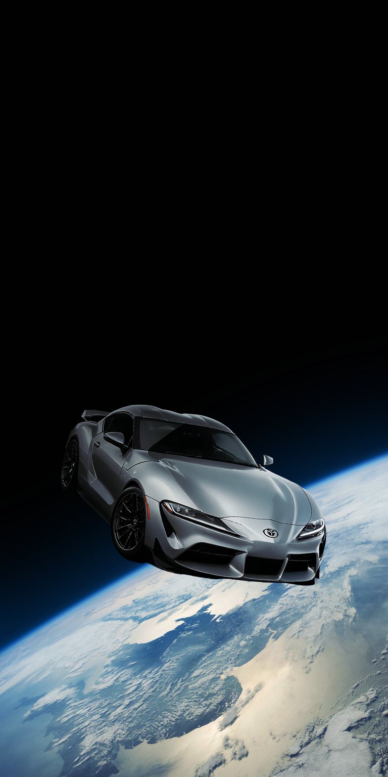 Car in space wallpapers for iPhone