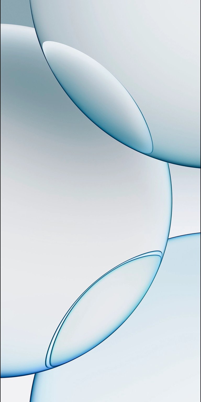 Download this beautiful bubbles 4K wallpaper for your iPhone. The airy wallpaper features semi-transparent bubbles with teal outlines and soft, gradient fills.