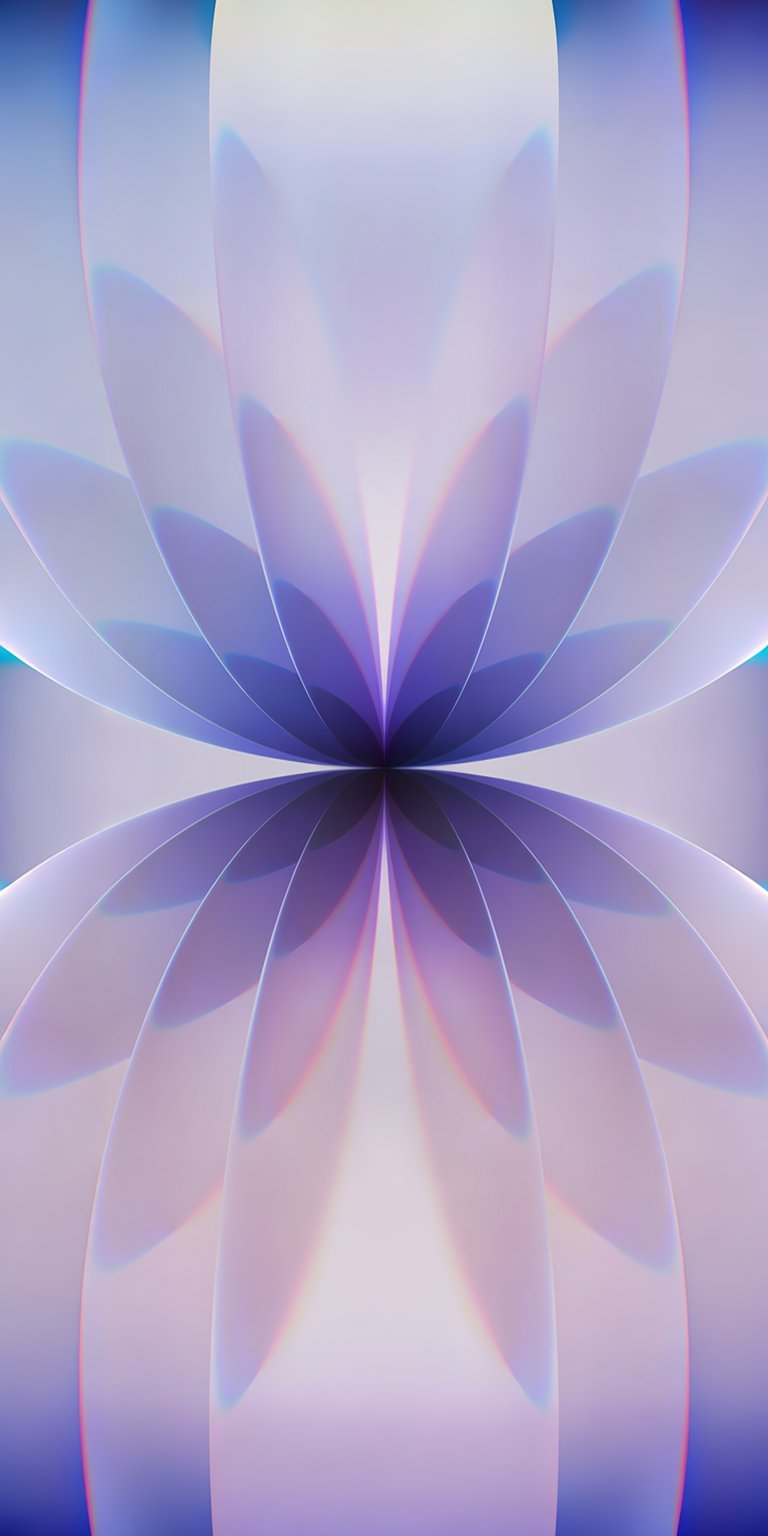 iPhone 17 purple and blue hues flower wallpaper 4K