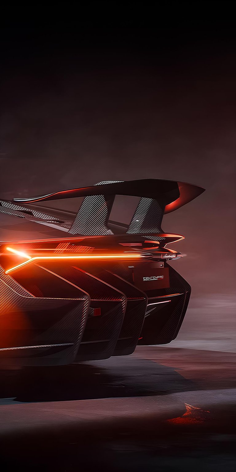 Lamborghini Centenario rear spoiler wallpaper iPhone 4K