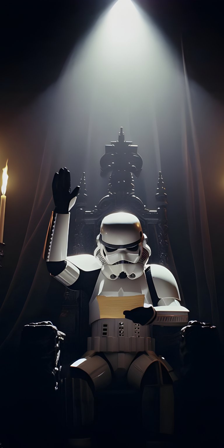 Stormtrooper sitting wallpaper mobile