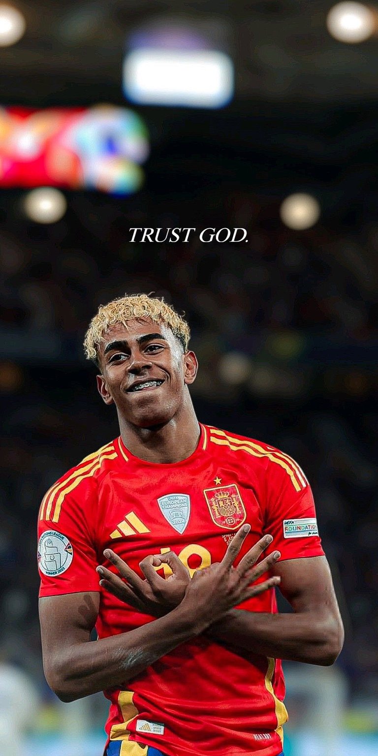 Lamine Yamal trust God for mobile 4K