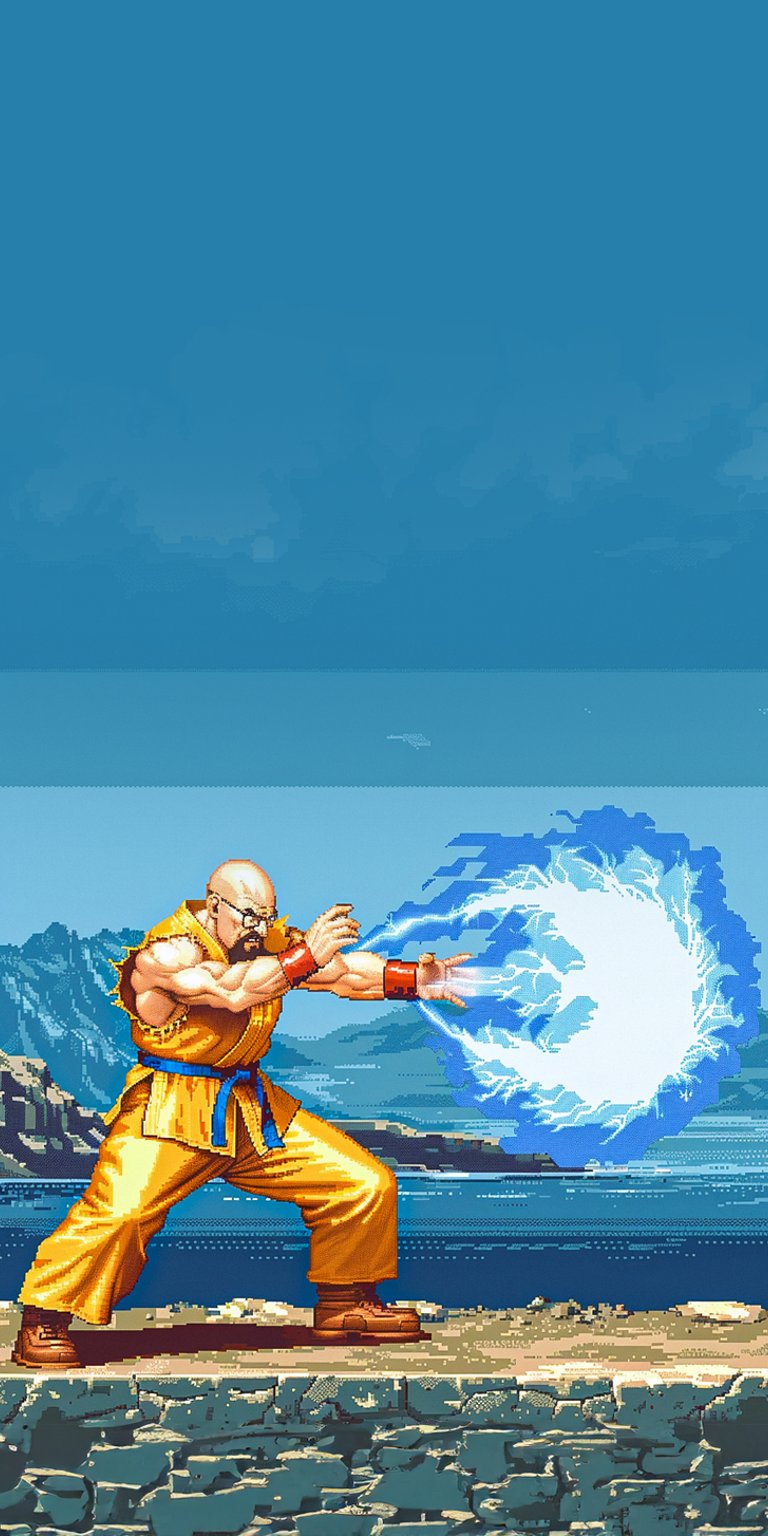 Ryu performing hadouken wallpaper