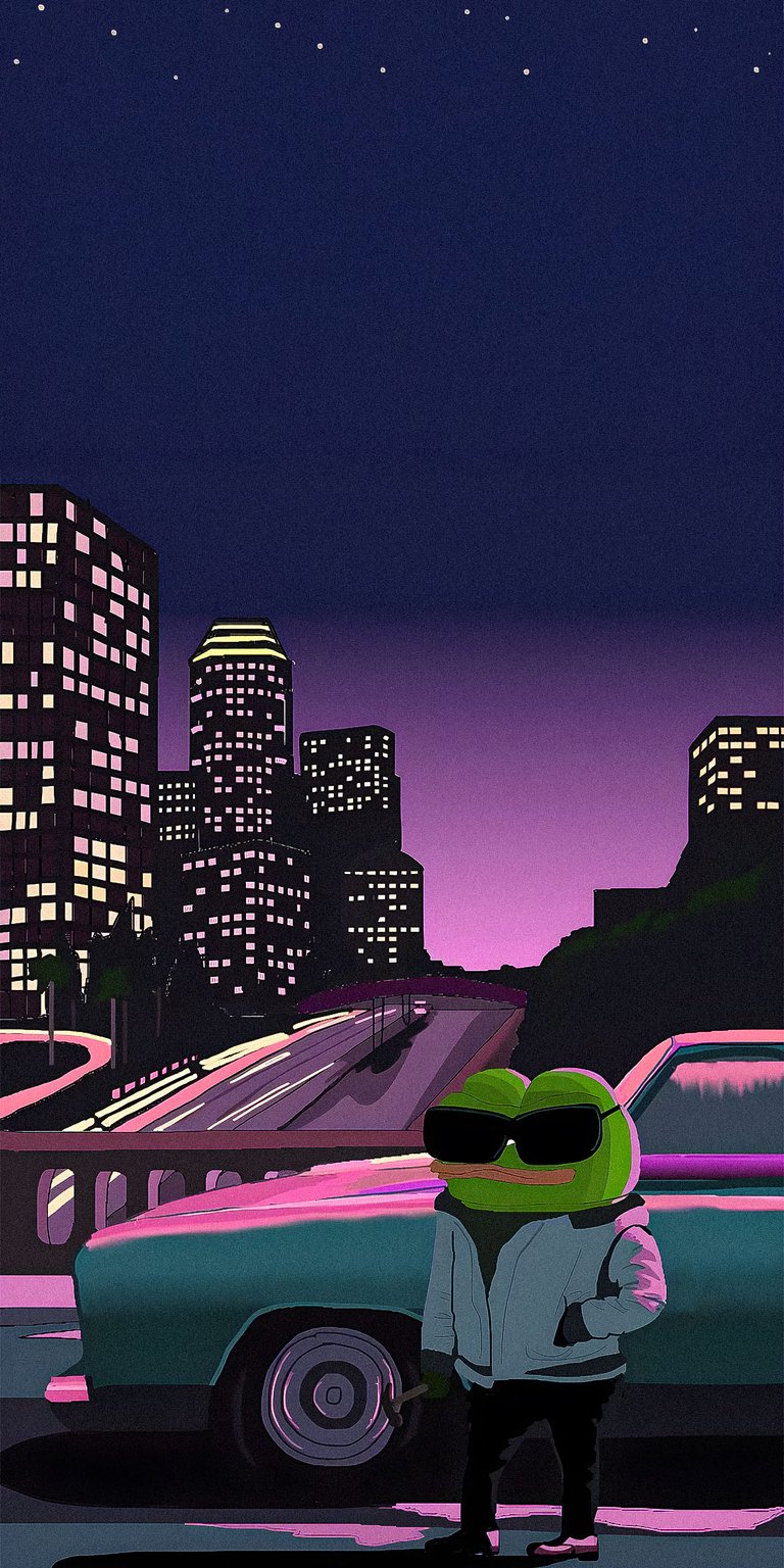 Pepe drive meme Wallpaper for iPhone