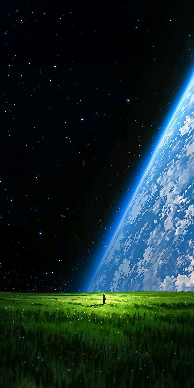 Space nature fantasy wallpaper for iPhone HD