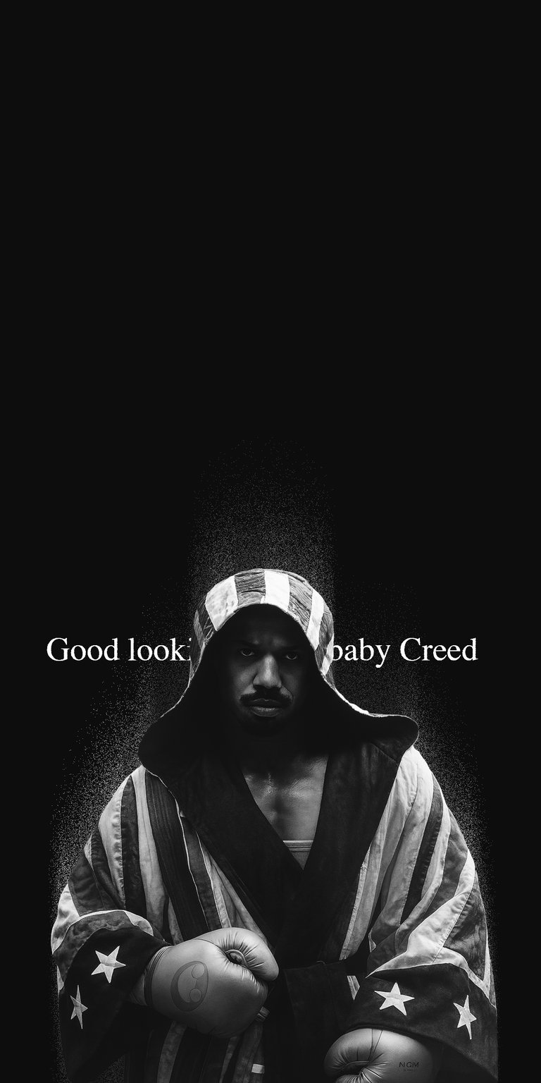 Adonis Creed black and white motivational quotes 4K wallpapers