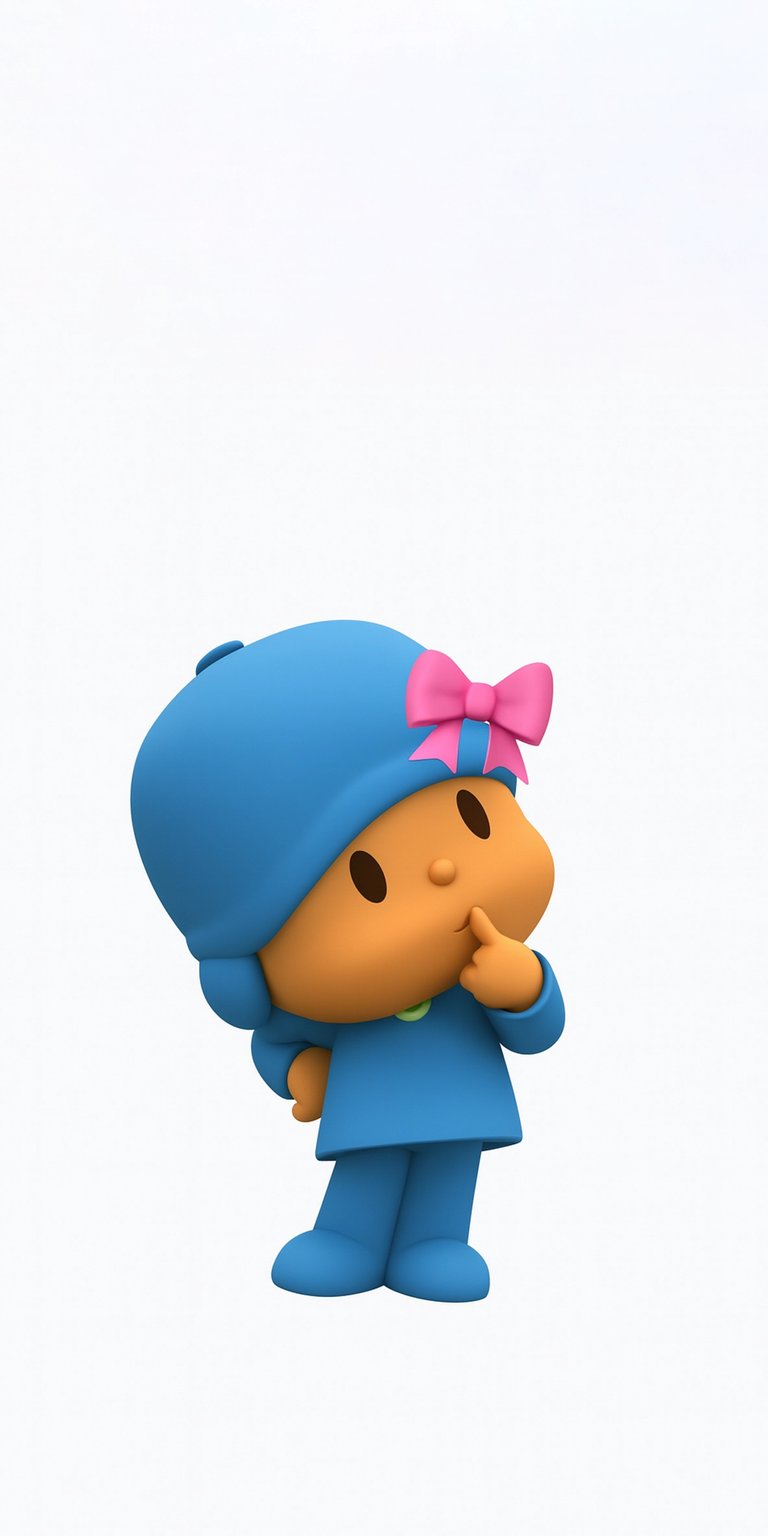 This adorable Pocoyo wallpaper in 4K is perfect for your iPhone. The cute character is wearing a blue hat with a pink bow and has his finger to his lips.