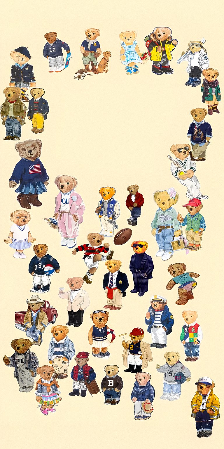 Ralph Lauren Bear different attire wallpaper HD