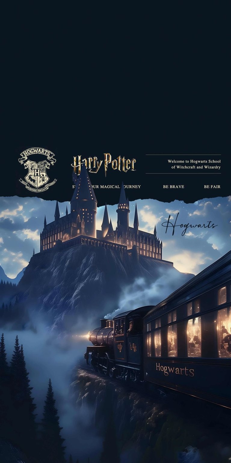 Experience the magic with this Harry Potter 4K wallpaper, perfect for your iPhone. Featuring the Hogwarts Express, majestic castle, and mountain vista, this wallpaper brings the world of witchcraft and wizardry to your screen.