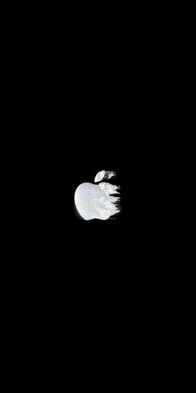 Apple logo in freezing design wallpaper iPhone HD