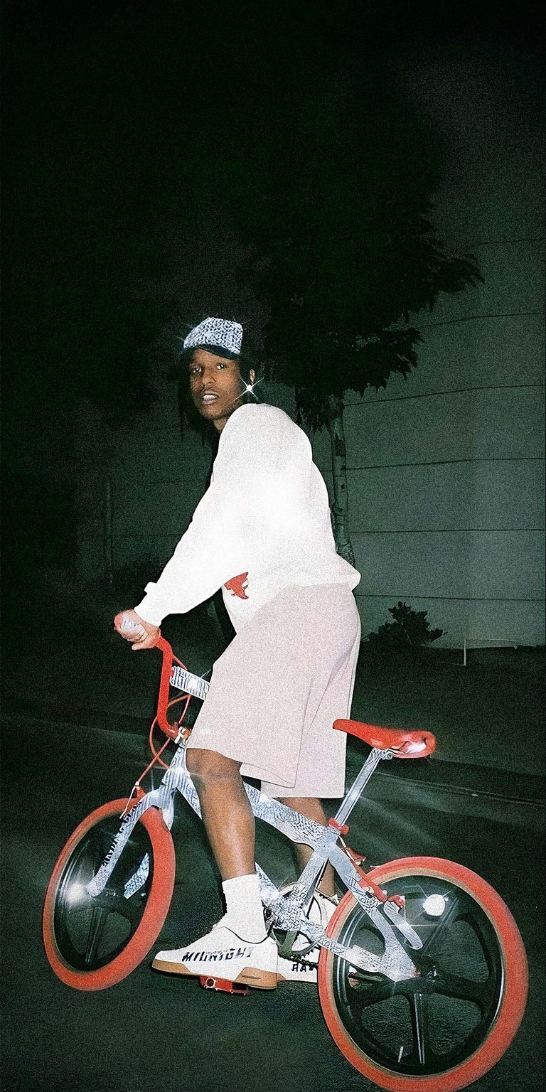 ASAP Rocky on Diamond Bicycle Wallpaper