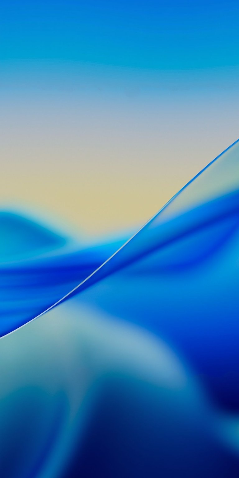 This official macOS Tahoe 3D spatial wallpaper features a vibrant blue "Liquid Glass" flow. A clean aesthetic wallpaper that brings the signature macOS 26 depth and light to your iPhone.