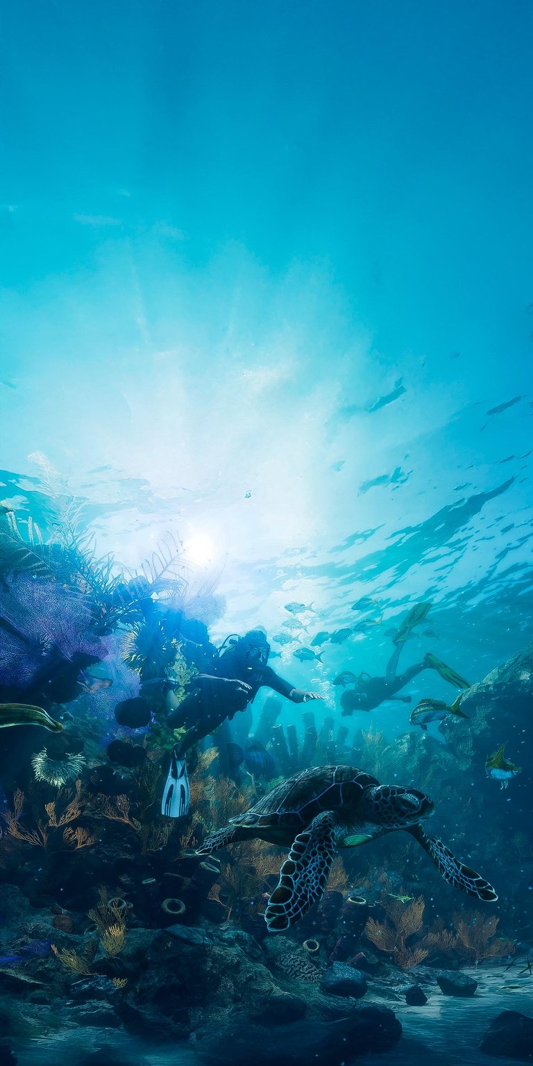 Grand Theft Auto 6 Underwater Life Wallpaper for iPhone