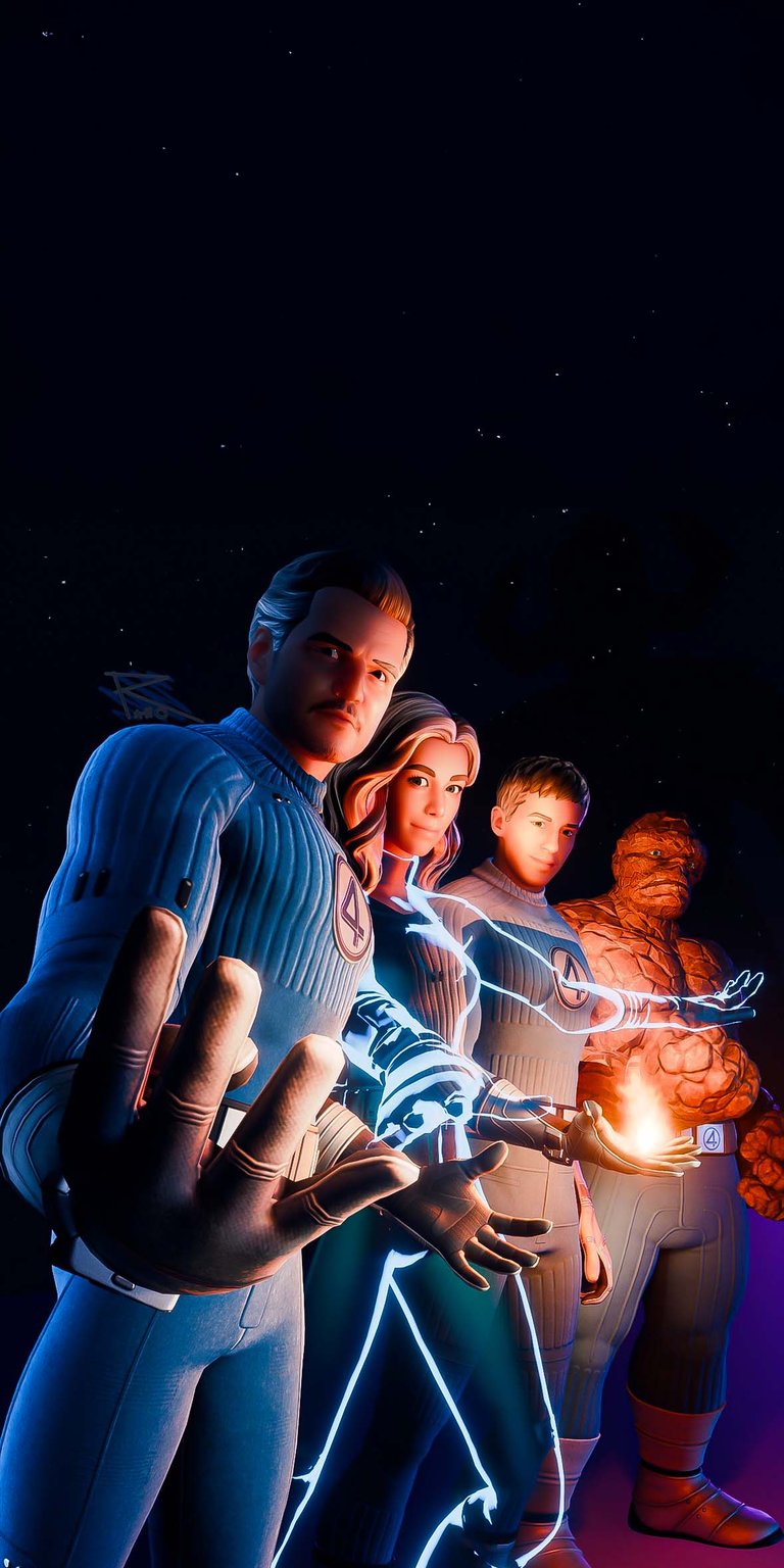 Fantastic 4 superheroes wallpaper for iPhone