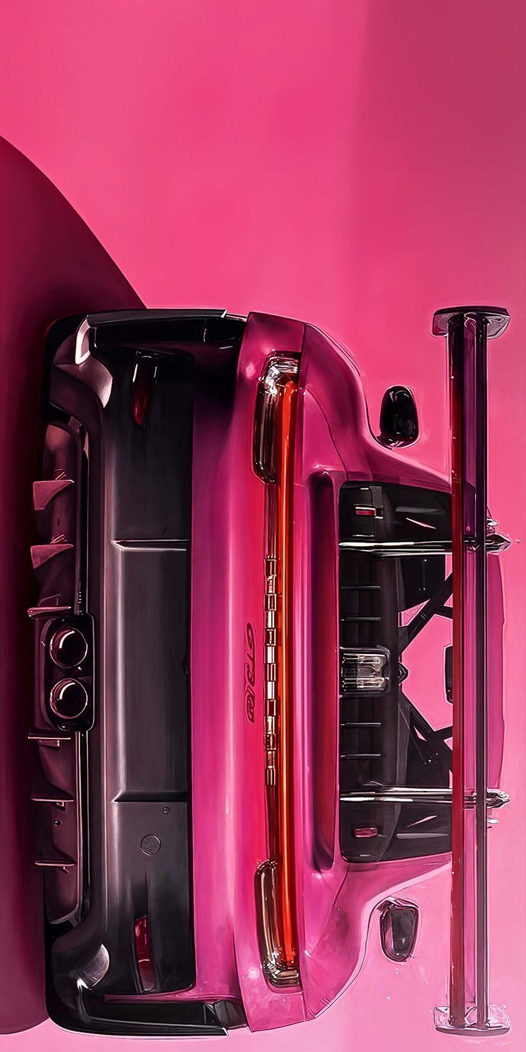 Porsche 911 GT3 rear pink wallpaper 4K