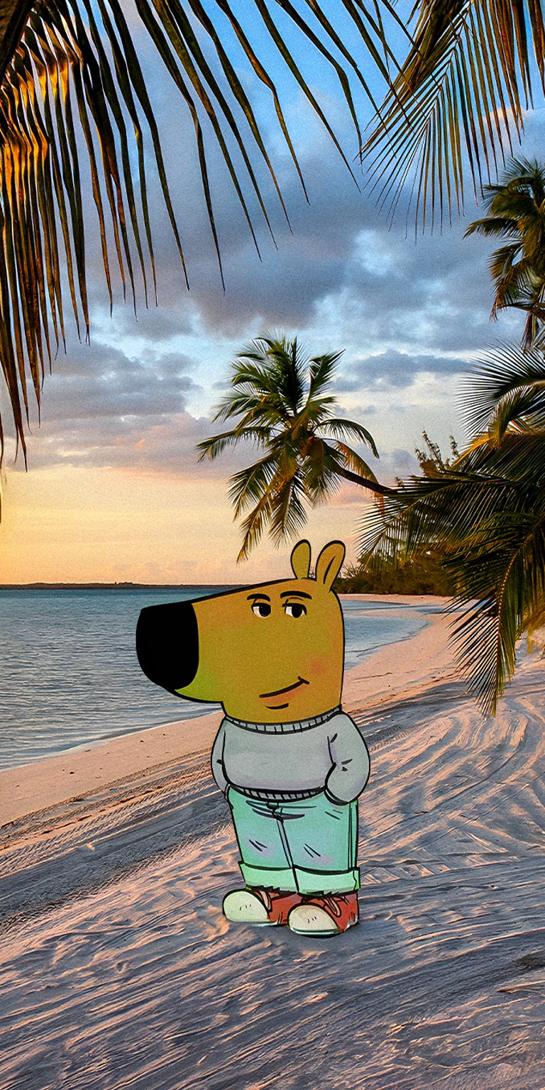 Chill guys on the beach